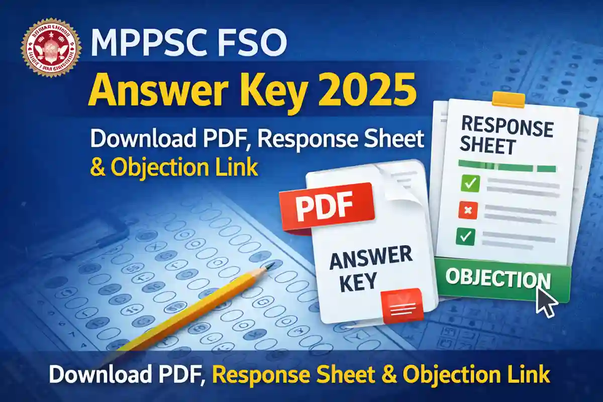 MPPSC FSO Answer Key 2025
