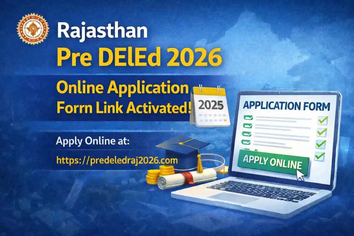 Rajasthan Pre DElEd 2026 Online Form