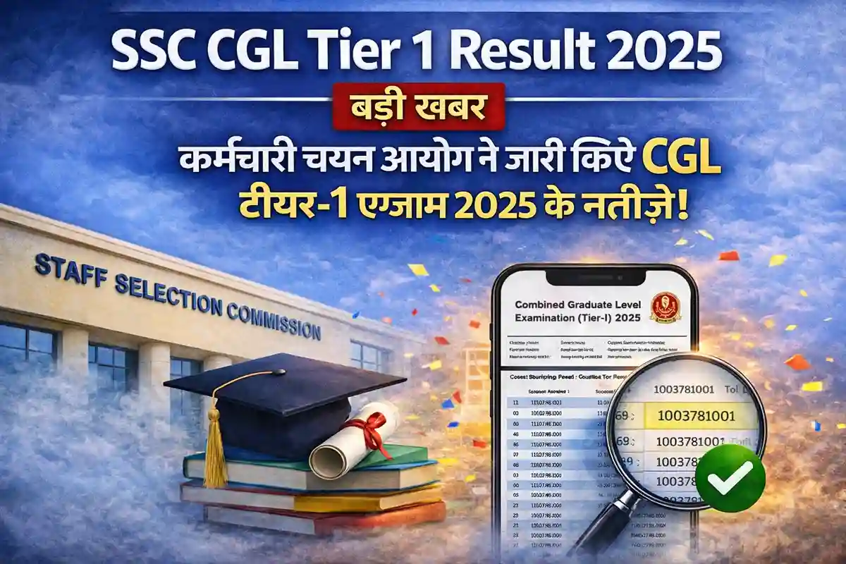 SSC CGL Tier 1 Result 2025