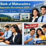 Bank of Maharashtra Apprentice Recruitment 2026: 600 पदों के लिए Notification Out -Apply Now!